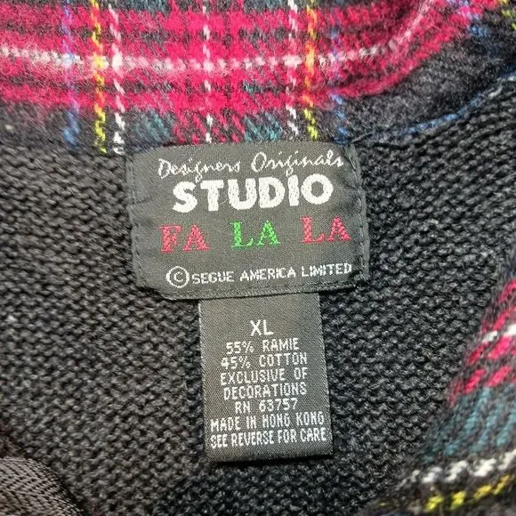 Design Studio Falalala Ugly Christmas Sweater Vest Winter Wonderland Woman's XL. - Picture 6 of 13